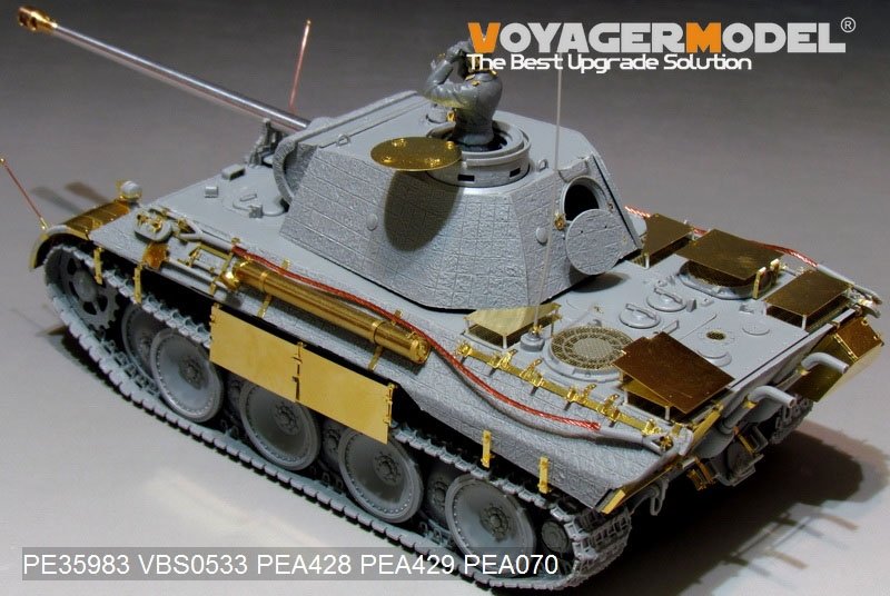 Maquette Voyager PE35983 Char Panther D allemand de la Seconde Guerre mondiale, version tardive de base, pour TAKOM 2104, échelle 1/35 – immagine 12