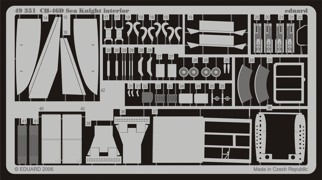 Intérieur du CH-46D Eduard 49351 ACADEMY 1/48 – immagine 2
