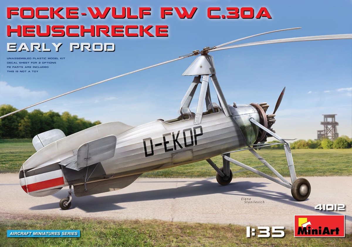 MiniArt 41012 FOCKE-WULF FW C.30A HEUSCHRECKE. PREMIÈRE PROD 1/35