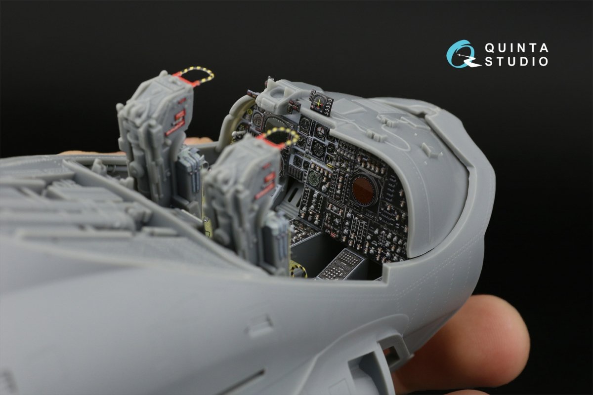 Intérieur imprimé en 3D et coloré sur papier décalcomanie Quinta Studio QD32106 A-6E Intruder (Trumpeter) 1/32 – Bild 8