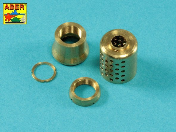 Canons Aber 35L-263 pour char allemand E-100 (Dragon), calibres 15 cm et 7,5 cm, échelle 1/35  – immagine 3