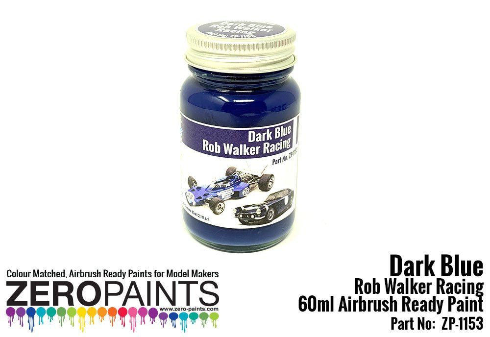 Peinture bleu foncé Rob Walker Racing Zero Paints ZP-1153, 60 ml – Bild 2