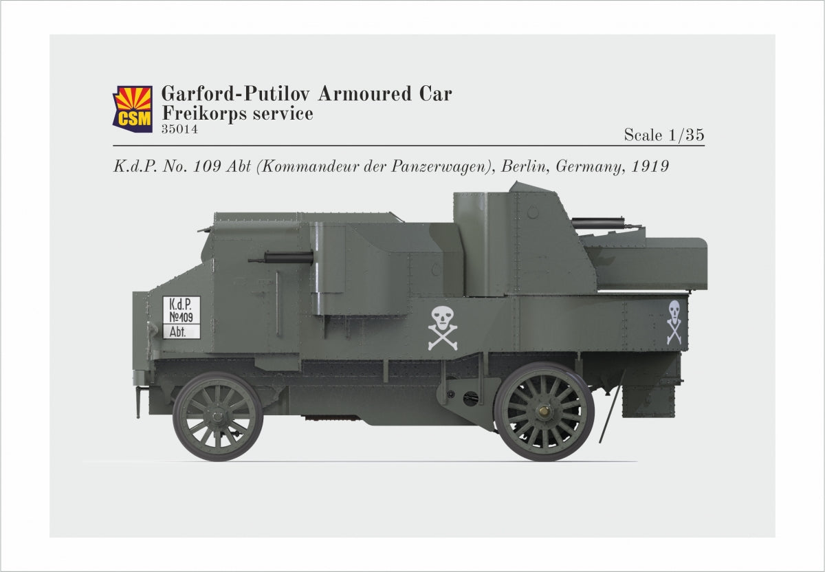 Copper State Models 35014 Voiture blindée Garford-Putilov, Freikorps Service 1/35 – image 4
