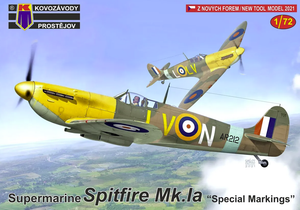 Kovozavody Prostejov KPM0276 Spitfire Mk.Ia &amp;quot;Marquages ​​spéciaux&amp;quot; 1/72
