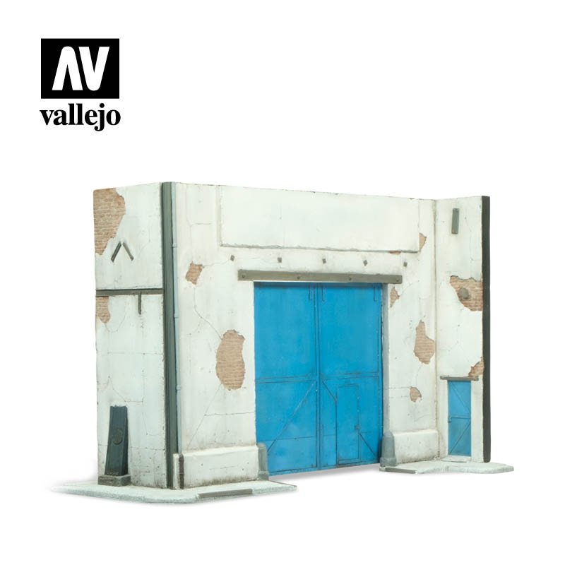 Porte de diorama Vallejo SC107 avec fragment de mur 1/35