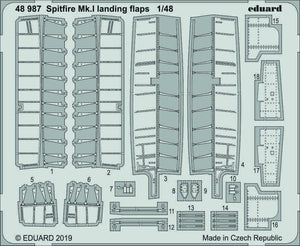 Eduard 48987 Spitfire Mk. et volets d&amp;#39;atterrissage 1/48 TAMIYA
