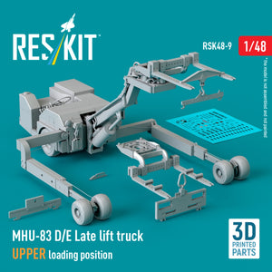 RESKIT RSK48-0009 MHU-83 D/E Chariot élévateur tardif, position de chargement supérieure (kit de modèle imprimé en 3D) 1/48  – image 2