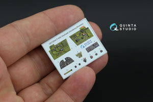 Intérieur imprimé en 3D et coloré sur papier décalcomanie Quinta Studio QD+72054 P-40E Warhawk (Academy/Modelist) (avec pièces en résine imprimées en 3D) 1/72 – image 3