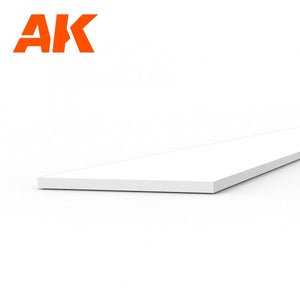AK Interactive AK6506 BANDES 0,30 X 5,00 X 350MM – BANDE DE STYRÈNE – (10 UNITÉS)  – image 2