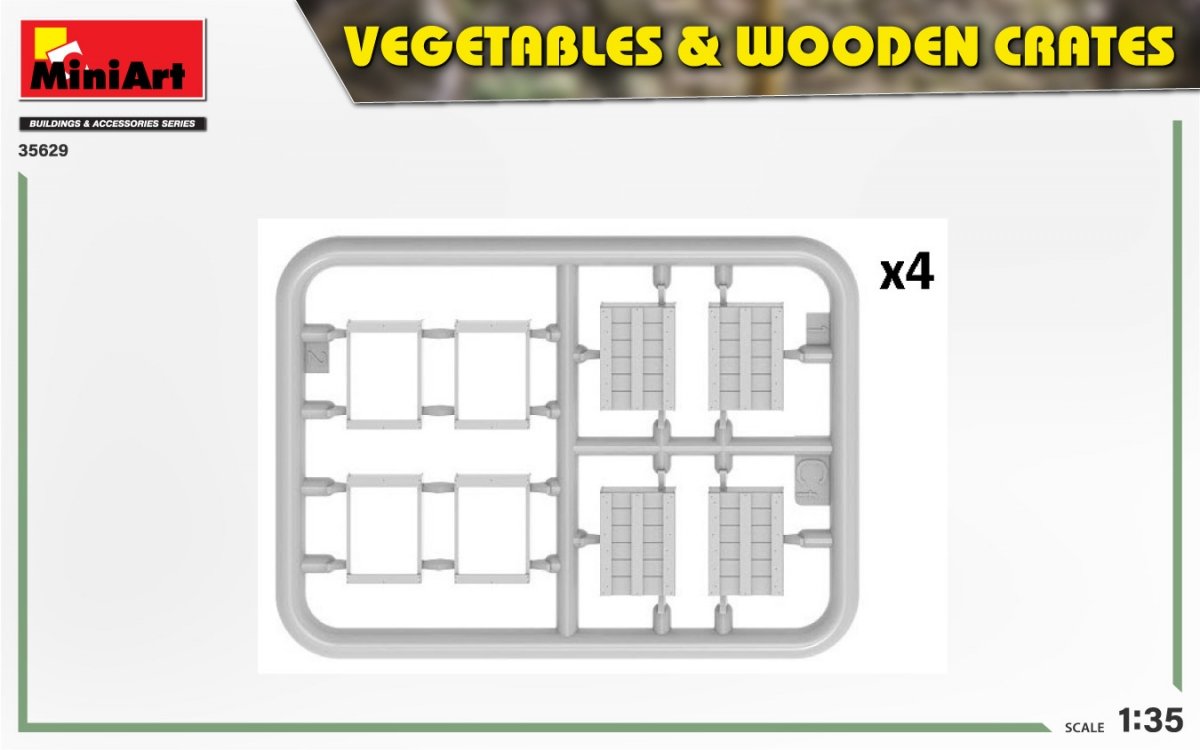 MiniArt 35629 LÉGUMES ET CAISSES EN BOIS 1/35 – immagine 3