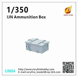 Boîte de munitions Very Fire IJN04 (pièce en résine, 30 exemplaires) 1/350