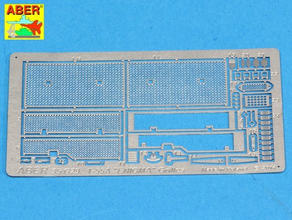Grilles Aber 35G29 pour char russe T-55A également pour T-55 ENIGMA (1/35)