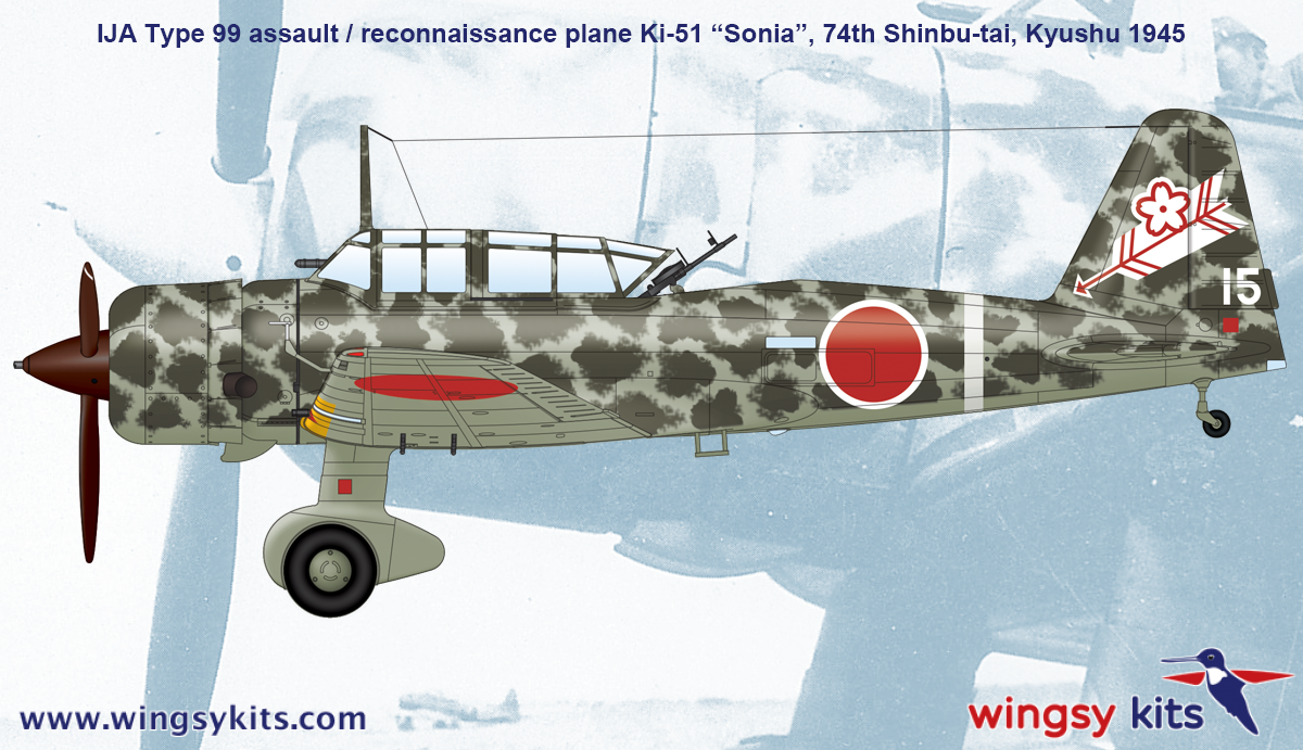 Maquette Wingsy D5-05 Avion d&amp;#39;assaut/reconnaissance IJA Type 99 Ki-51 « Sonia » 1/48  – Bild 18