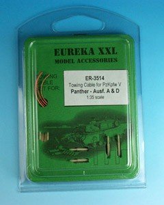 Câble de remorquage Eureka XXL ER-3514 pour PzKpfw-V Panther Ausf A/D 1/35
