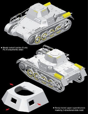 Dragon 6591 Leichte (Funk) Pz.Kpfw.I Ausf.A 1/35 – immagine 2