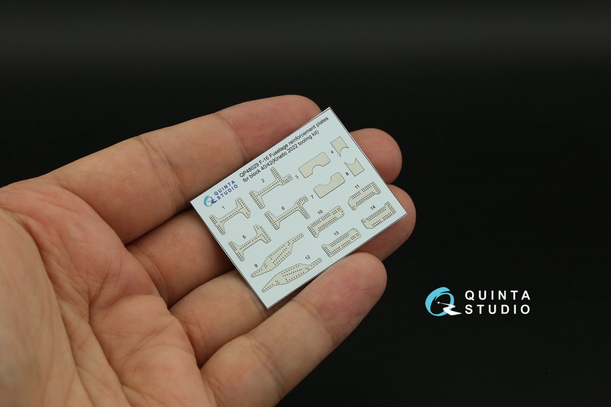 Quinta Studio QP48029 Plaques de renfort bloc 40/42 F-16 (Outil Kinetic 2022) 1/48  – image 4