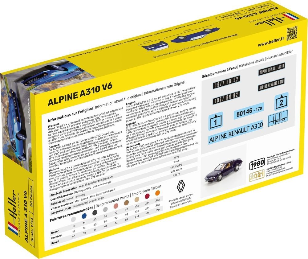 Heller 80146 Alpine A310 V6 1/43  – image 3