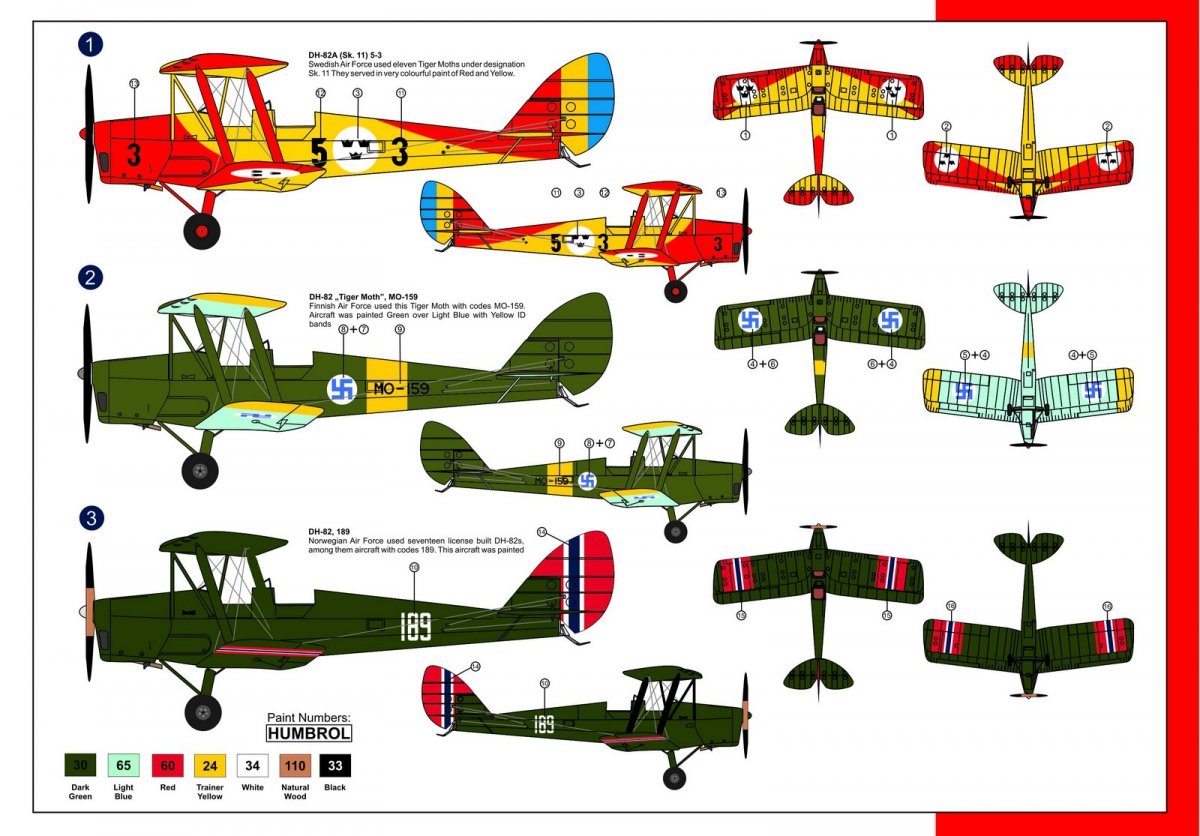 Maquette AZmodel 7409 De Havilland D82A Tiger Moth survolant l&amp;#39;Europe du Nord, échelle 1/72 – image 2