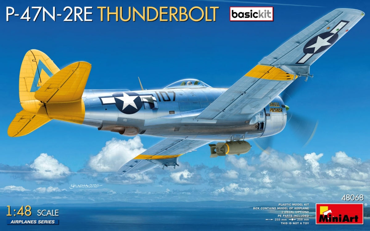 MiniArt 4806848044 P-47N-2RE Thunderbolt Basic Kit 1/48