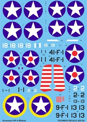 Techmod 32013 - Grumman F4F-4 Wildcat 1/32