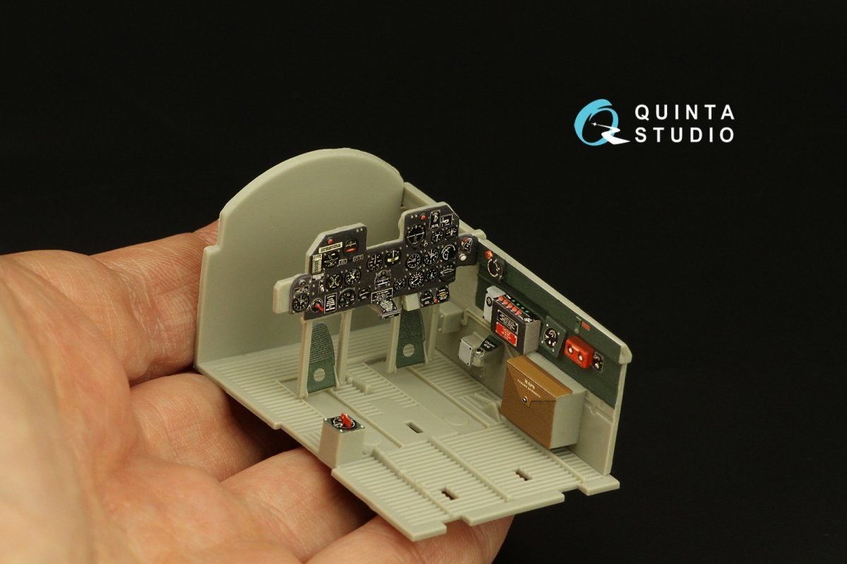 Intérieur imprimé en 3D et coloré sur papier décalcomanie Quinta Studio QD32136 P-47D Razorback (Trumpeter) 1/32 – image 8