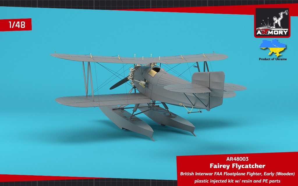 Armory Models 48003 Fairey Flycatcher, chasseur hydravion britannique FAA de l&amp;#39;entre-deux-guerres, sur flotteurs en bois, échelle 1/48  – image 11