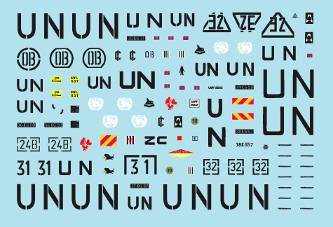 Star Decals 72-A1009 Balkan Peacekeepers (1) British UN Warriors 1/72 – zdjęcie 3