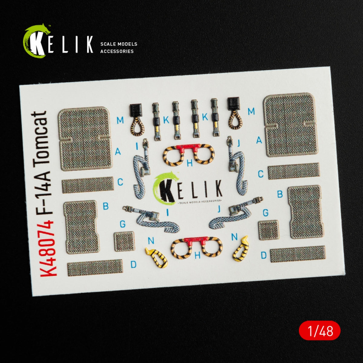 Décalcomanies 3D intérieures KELIK K48074 pour maquette Italeri au 1/48 du F-14A Tomcat – Bild 3