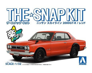 Aoshima 05884 Nissan Skyline 2000 GT-R (Rouge) 1/32