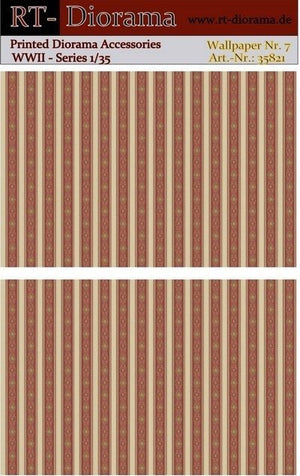 Accessoires imprimés RT-Diorama 35821 : Papier peint n° 7 1/35
