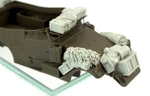 Ensemble de rangement pour véhicule de reconnaissance M3A1 « Scout car » de Panzer Art RE35-708 (britannique) au 1/35