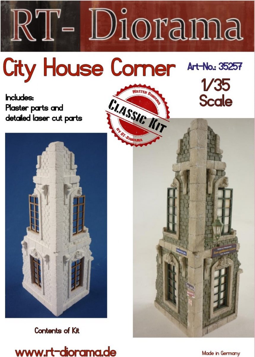 RT-Diorama 35257 Maison de ville d'angle 1/35
