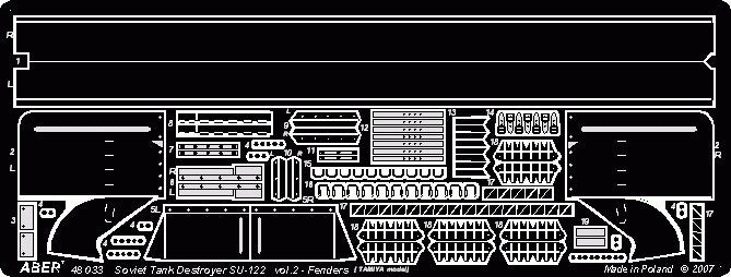 Aber 48033 SU-122 - partie 2 - jeu supplémentaire - ailes Tamiya 1/48 – Bild 4