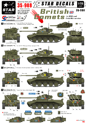Star Decals 35-908 Comètes britanniques en Europe 1/35