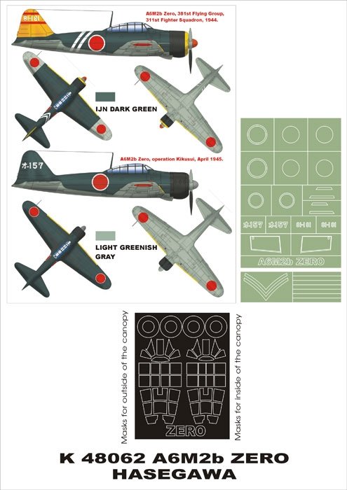 Montex K48062 A6M2 Zero 1/48