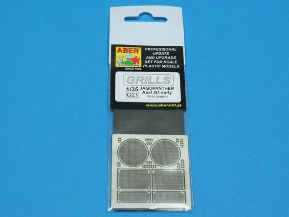 Aber 35G21 Grilles pour chasseur de chars allemand Jagdpanther Ausf.G1 début (1/35) – image 4