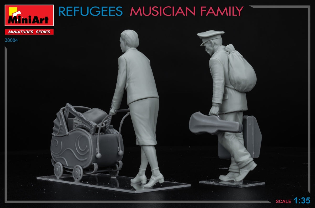 MiniArt 38084 RÉFUGIÉS. FAMILLE MUSICIEN 1/35 – Bild 5