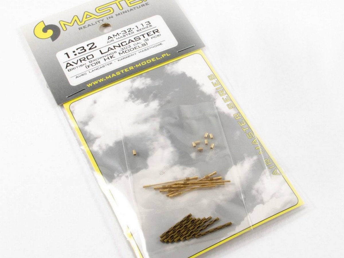 Master AM-32-113 Avro Lancaster - Ensemble de mitrailleuses Browning calibre .303 (8 pièces) (pour maquettes HK) 1/32 – image 4