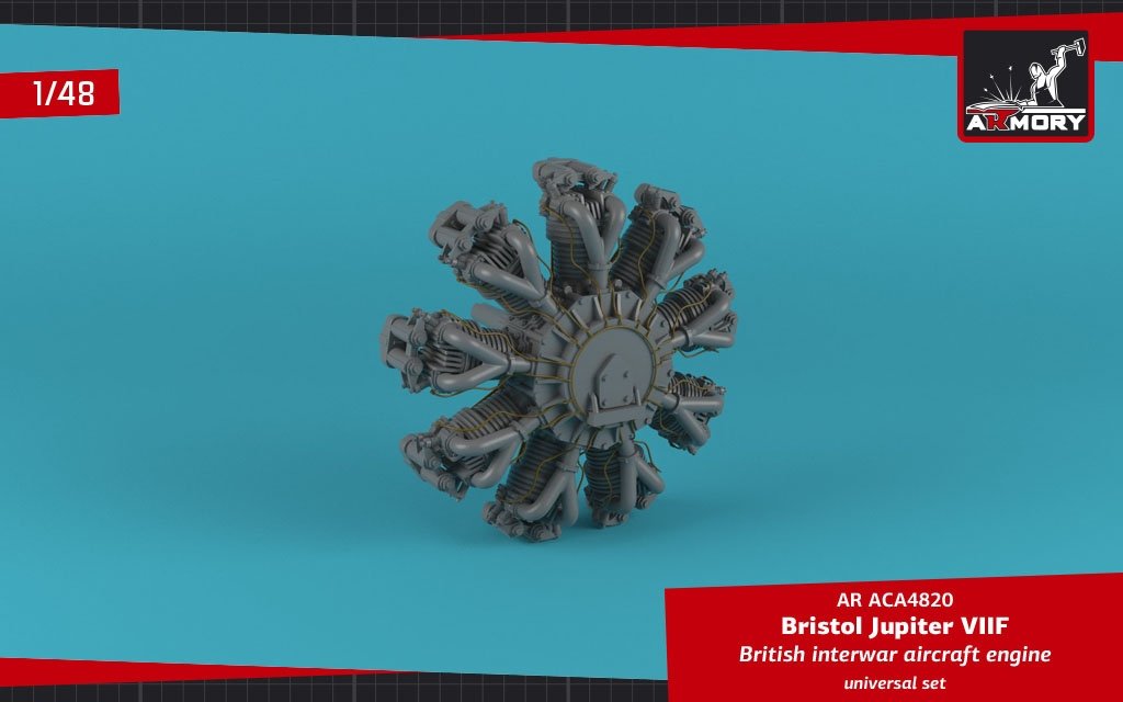 Armory Models ACA4820 Moteur d&amp;#39;avion Bristol Jupiter VII 1/48 – immagine 2