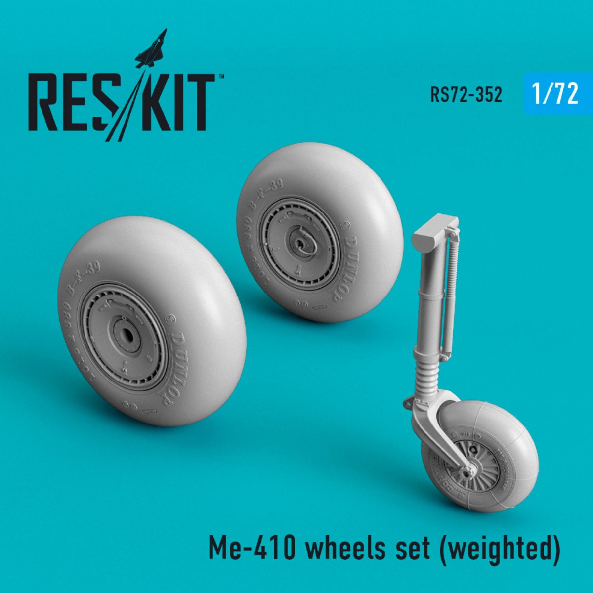 RESKIT RS72-0352 JEU DE ROUES ME-410 (LESTÉ) 1/72
