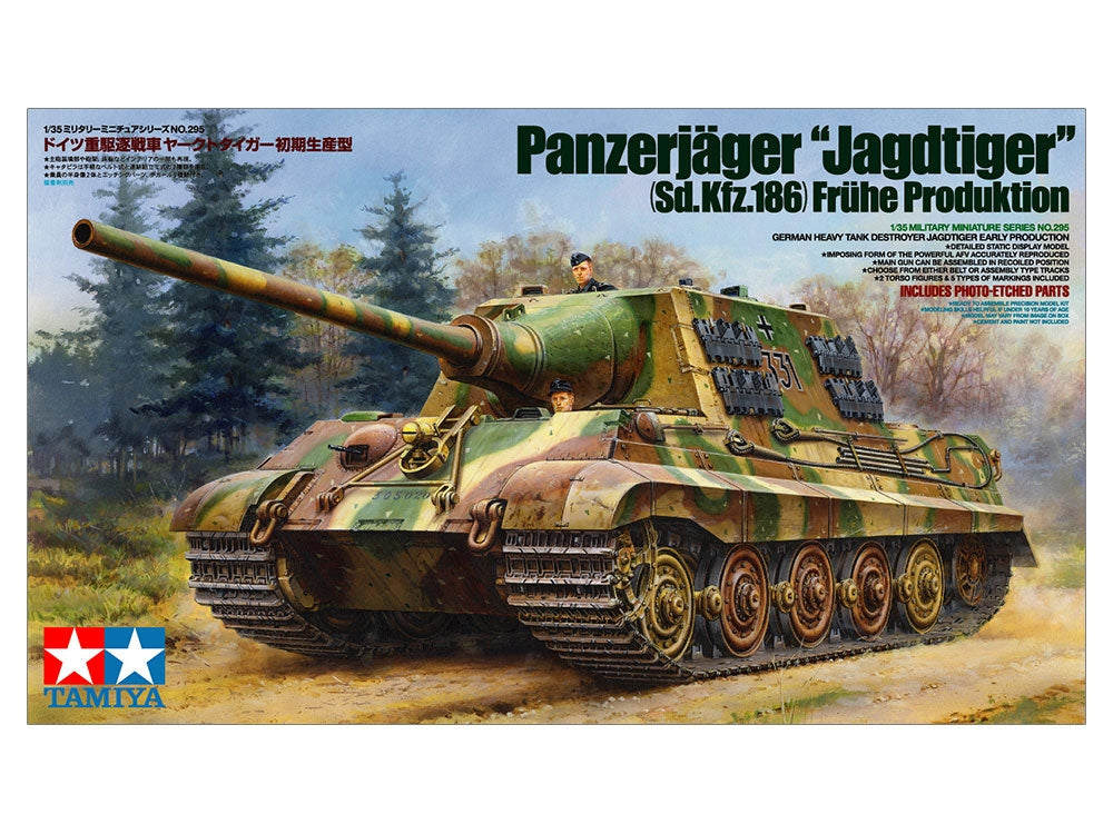 Tamiya 35295 Chasseur de chars lourd allemand Jagdtiger Première production (1/35) – immagine 2