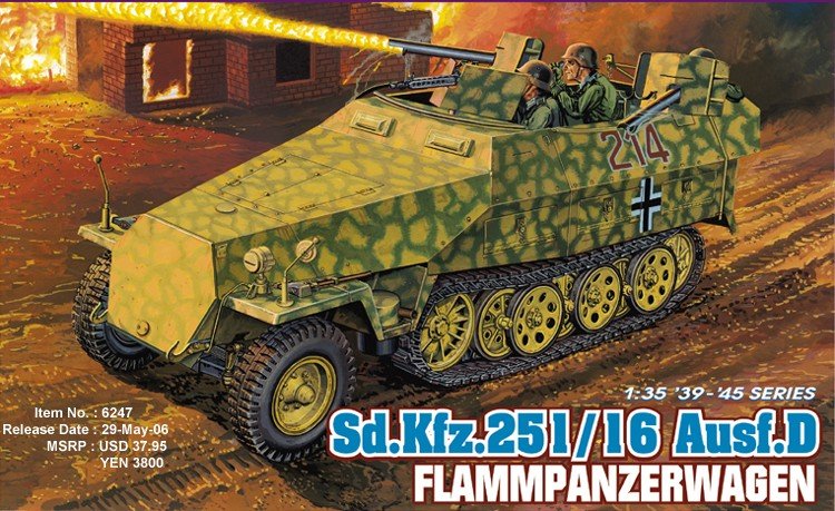 Dragon 6247 Sd.Kfz. 251/16 Ausf. D Flammpanzerwagen (1/35) 