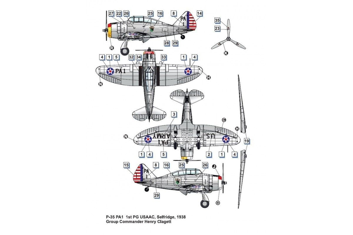 Dora Wings 48012 Seversky P-35 1/48 – Bild 7