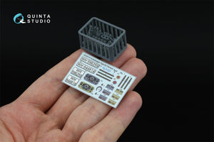 Intérieur imprimé et coloré en 3D sur papier décalcomanie (Tamiya) (avec pièces en résine imprimées en 3D) Quinta Studio QD+35141 Kubelwagen Type 82, échelle 1/35 – imagen 5