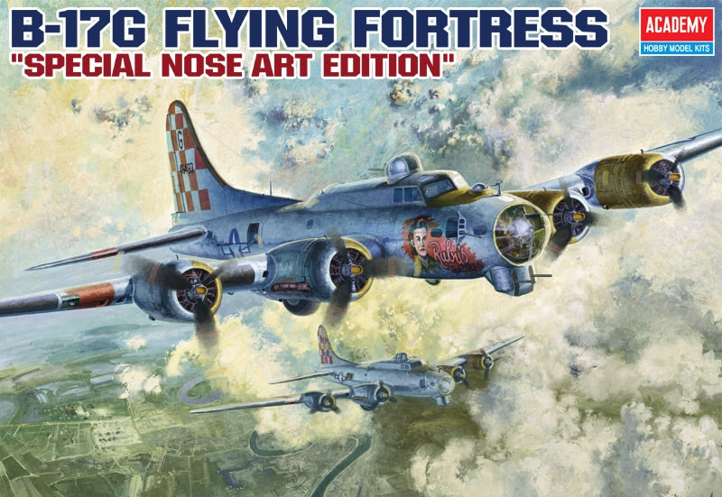 Academy 12414 B-17G Flying Fortress Édition spéciale avec décoration de nez au 1/72 