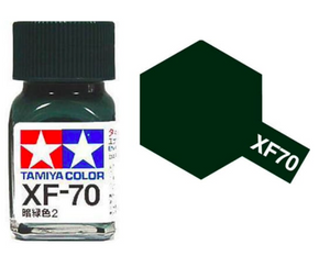 Peinture émail Tamiya XF70 Vert foncé 2 (80370)