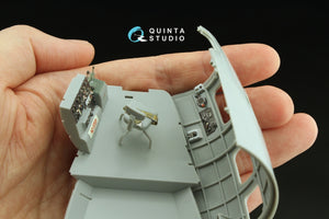 Maquette Quinta Studio QD32236 : compartiments du navigateur, du bombardier et des mitrailleurs latéraux et de queue du Boeing B-17E/F. Intérieur coloré imprimé en 3D (modèles HK) à l&amp;#39;échelle 1/32. – immagine 9