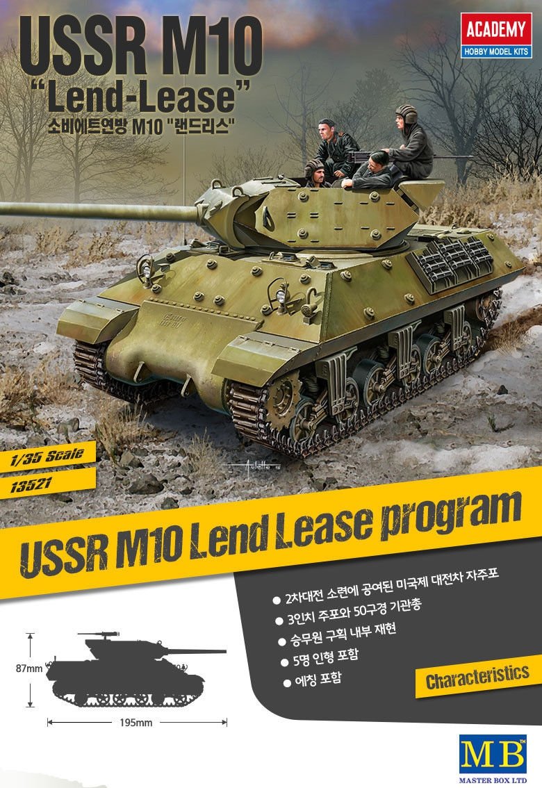 Academy 13521 URSS M10 Prêt-Bail 1/35