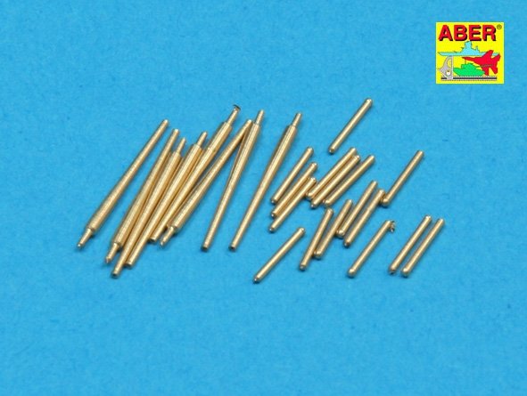 Aber 350L-37 Set of 8 pcs 127 mm barrels with recoil for Japan ships 1/350