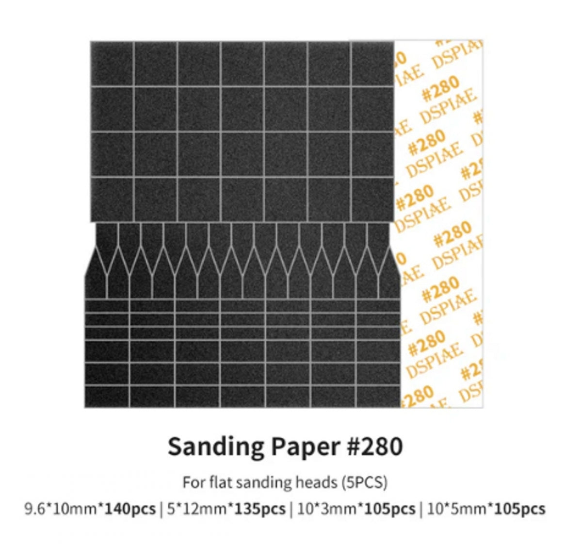 Papier abrasif DSPIAE SP-ES02 grain 280